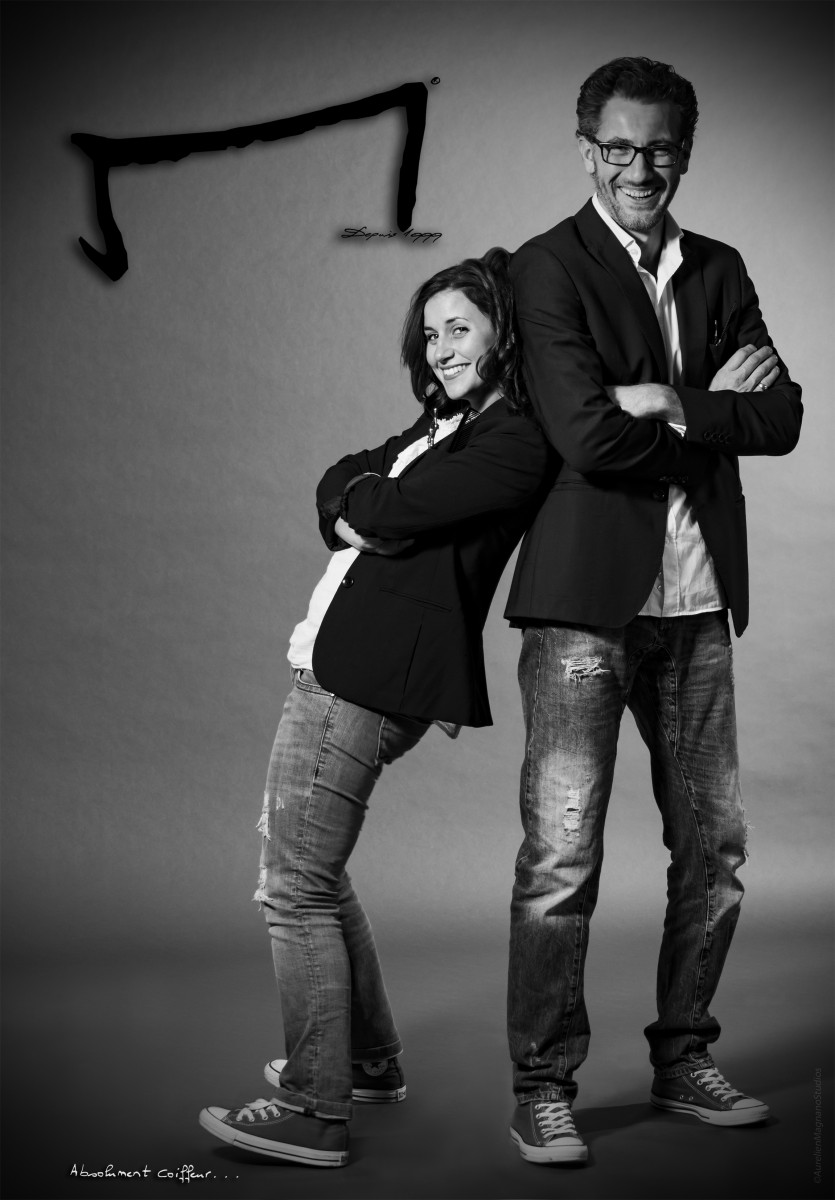 Aurelien Magnano et Pauline Jalabert les coiffeurs M EXPERT Montauban