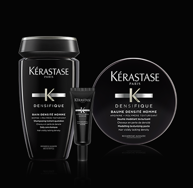 le shampoing densifique-le baume densifique-traitement densifique-kerastase- votre rituel homme