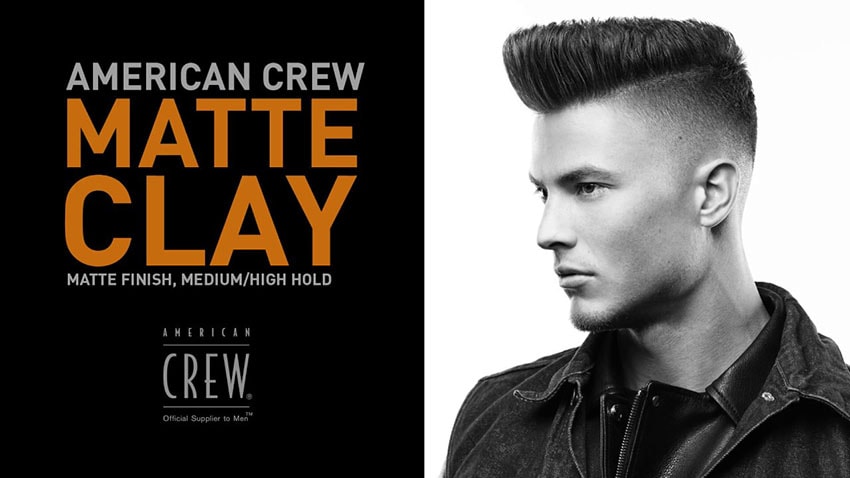 matte clay de la marque de gel pour homme american crew disponible chez votre coiffeur barbier aurelien magnano a montauban