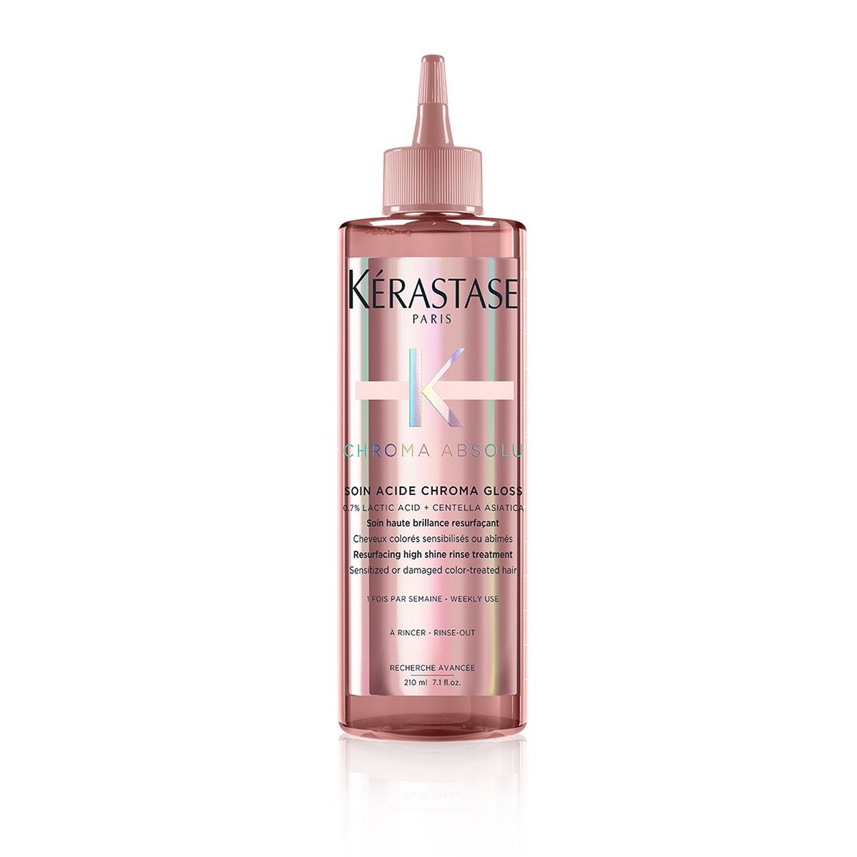 Le soin acide chroma absolu kerastase Luttez contre l-affadissement de votre coloration grace a ce soin resurfacant pour tout types de cheveux colores