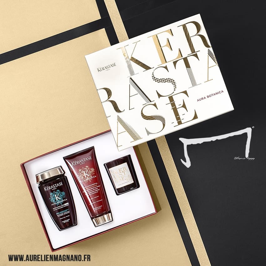 coffret noel Aura botanica kerastase coffret cadeau Aurabotanica de kerastase a offrir pour les fetes de fin d-annee dans votre salon de coiffure aurelien magnano à montauban-qui lui fera plaisir