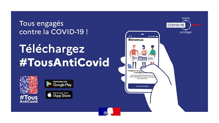 Telechargez l'application #TousAntiCovid Telechargez #TousAntiCovid