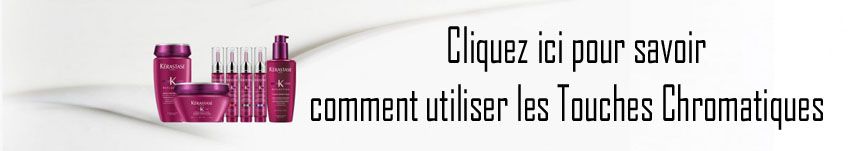 Comment utiliser les Touches Chromatiques de Kerastase pour soigner votre coloration. Après quelques semaines de coloration, vos cheveux ont tendance à perdre leurs beaux reflets des premiers jours ? Découvrez la solution des coiffeurs Aurelien Magnano à coté de Montauban.