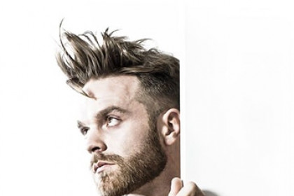 "Guido" Blond venitien ombré et hair cut d'insipration rétro déstructuré.Collection IMPERCEPTIBLE HOMME 2014-2015 ©AurelienMagnanoStudios